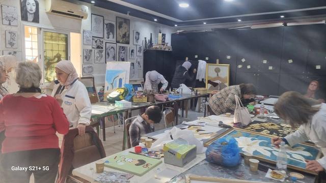 نشاط نادي الفنون التشكيلية بدار الشباب ساقية الزيت يومي الجمعة والسبت 13,و14فيفري